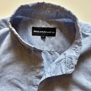 Molokai Surf Co Light Blue Men's Casual Button Down Shirt